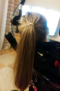 włosy, julkaimy, czesanie, porażenie niepełnosprawni 