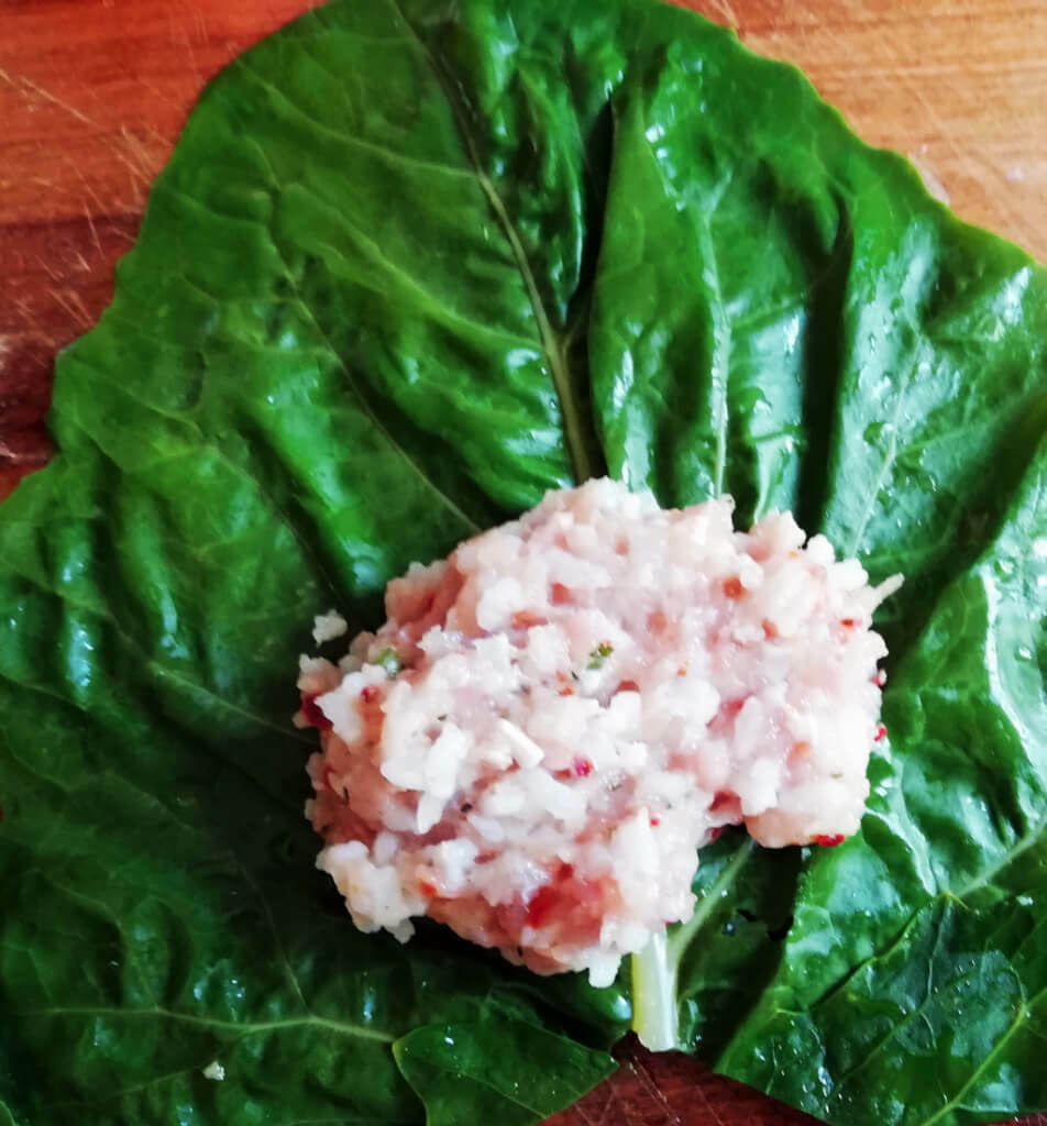 gołąbki liście kalarepy